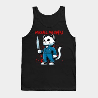 Michael Meowers Funny Cat Halloween Cat Lover Tank Top